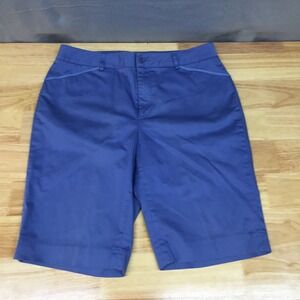 Bobby Jones Womens Blue Cotton Stretch Golf Bermuda Shorts Size 6 RN 55075